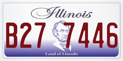 IL license plate B277446