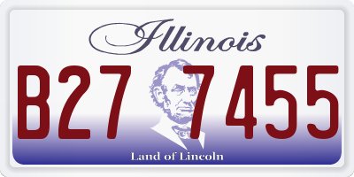 IL license plate B277455