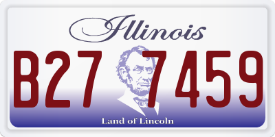 IL license plate B277459