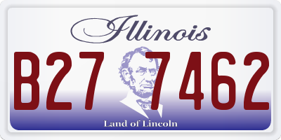 IL license plate B277462