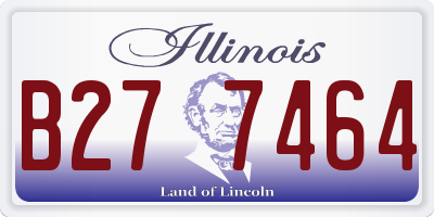 IL license plate B277464