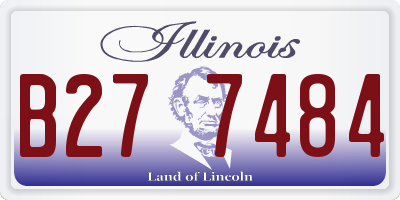 IL license plate B277484