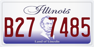 IL license plate B277485