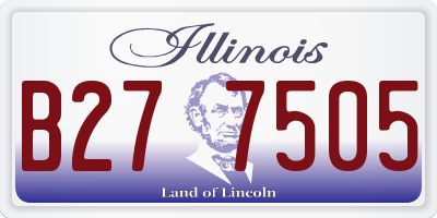 IL license plate B277505