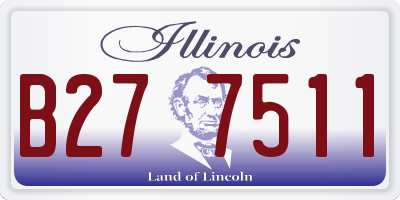 IL license plate B277511