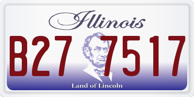 IL license plate B277517