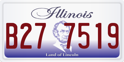 IL license plate B277519