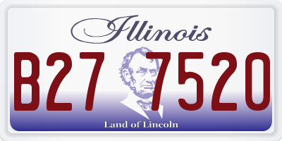 IL license plate B277520