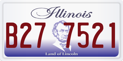IL license plate B277521