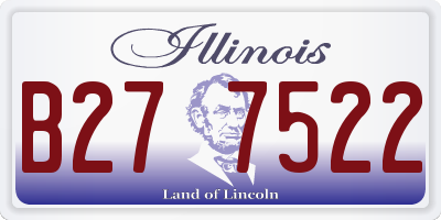 IL license plate B277522