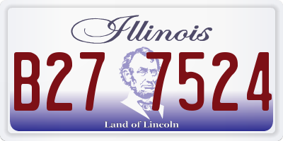 IL license plate B277524
