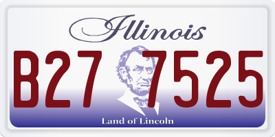 IL license plate B277525