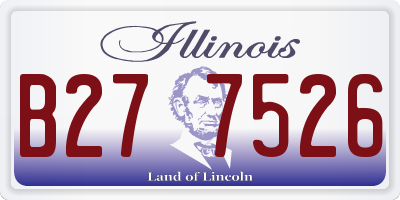 IL license plate B277526