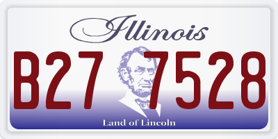 IL license plate B277528