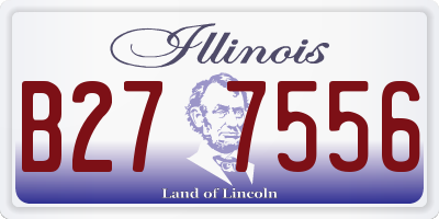 IL license plate B277556