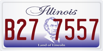 IL license plate B277557