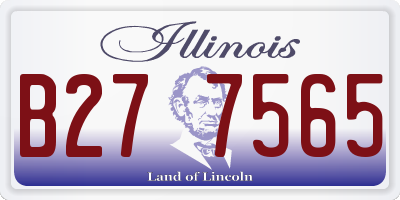 IL license plate B277565