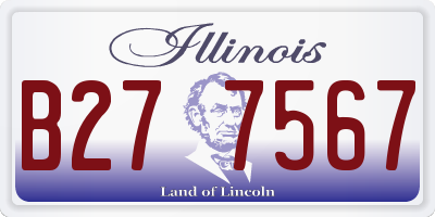 IL license plate B277567