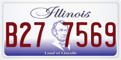 IL license plate B277569
