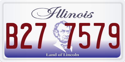 IL license plate B277579