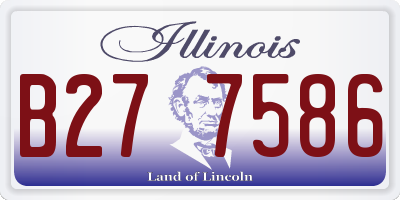 IL license plate B277586