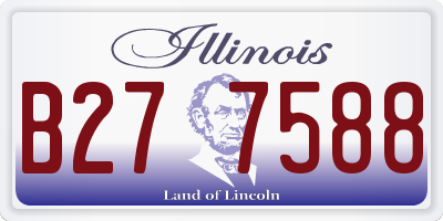 IL license plate B277588