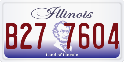 IL license plate B277604