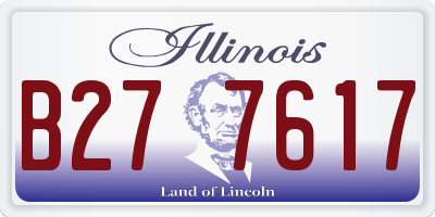 IL license plate B277617