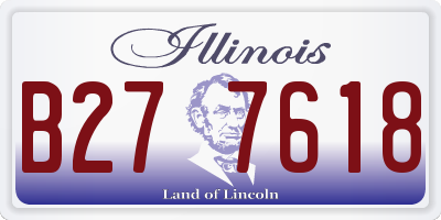IL license plate B277618