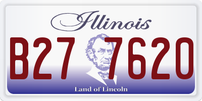 IL license plate B277620