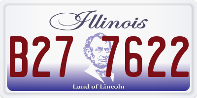 IL license plate B277622