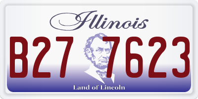 IL license plate B277623