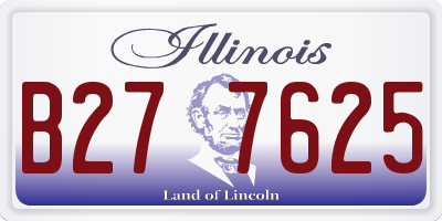 IL license plate B277625