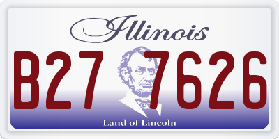 IL license plate B277626