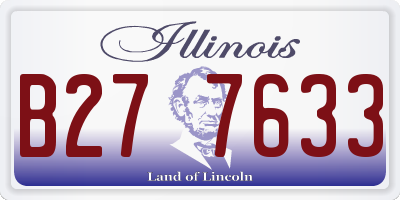 IL license plate B277633