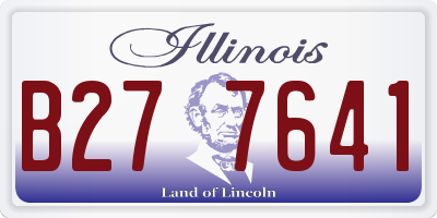 IL license plate B277641