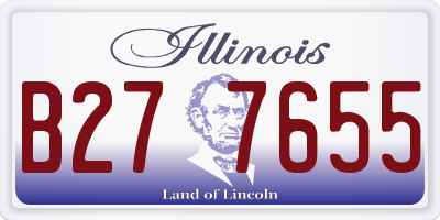 IL license plate B277655
