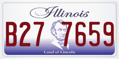 IL license plate B277659