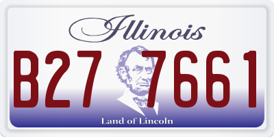 IL license plate B277661