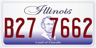 IL license plate B277662