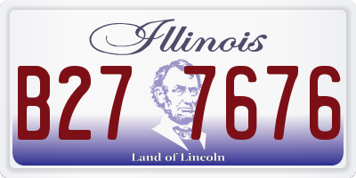 IL license plate B277676