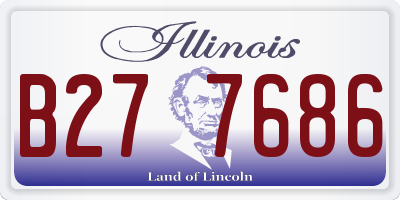 IL license plate B277686