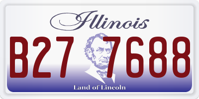 IL license plate B277688