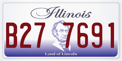IL license plate B277691