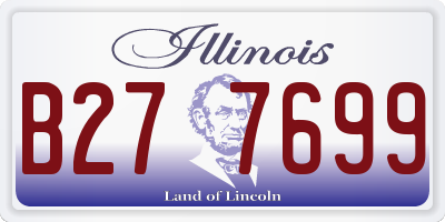 IL license plate B277699