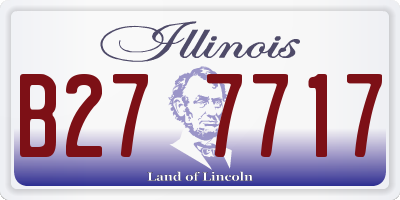IL license plate B277717