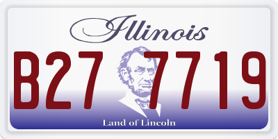 IL license plate B277719
