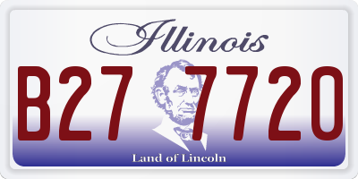 IL license plate B277720
