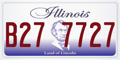 IL license plate B277727