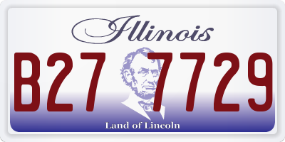 IL license plate B277729
